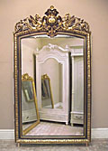 wonderful large antique french mirror